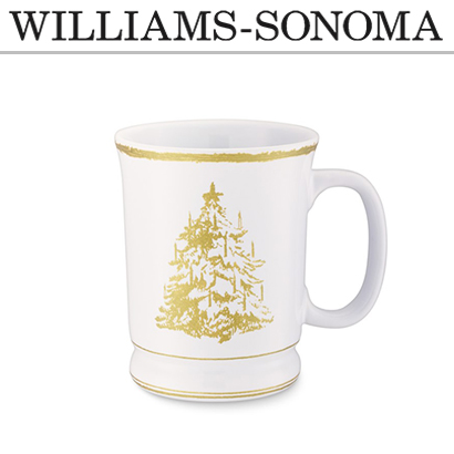 [해외][윌리엄 소노마] Gold Tree Mug, Set of 4
